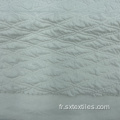 Mélange en polyester en spandex à double face tissu jacquard tricoté